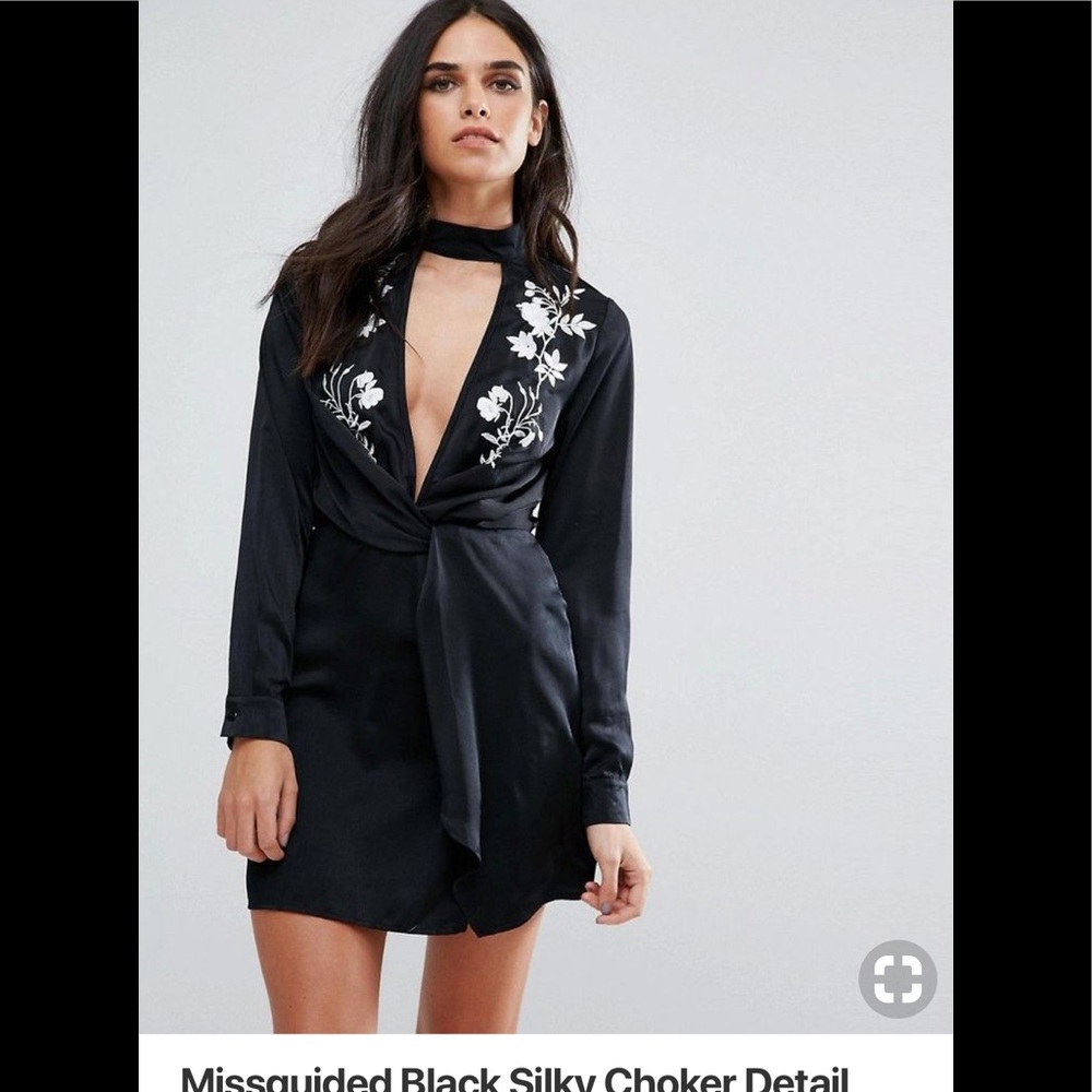 Silk black dress